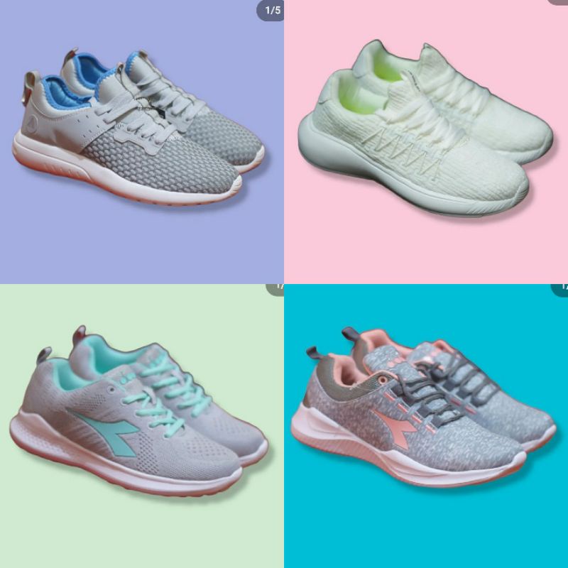 SEPATU WANITA AIRWALK LEROY GREY PINK JAMINAN ORIGINAL BNIB TERMURAH