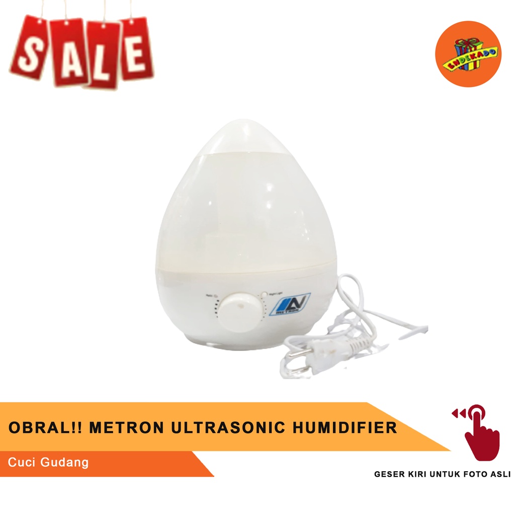 OBRAL!! METRON ULTRASONIC HUMIDIFIER - Cuci Gudang