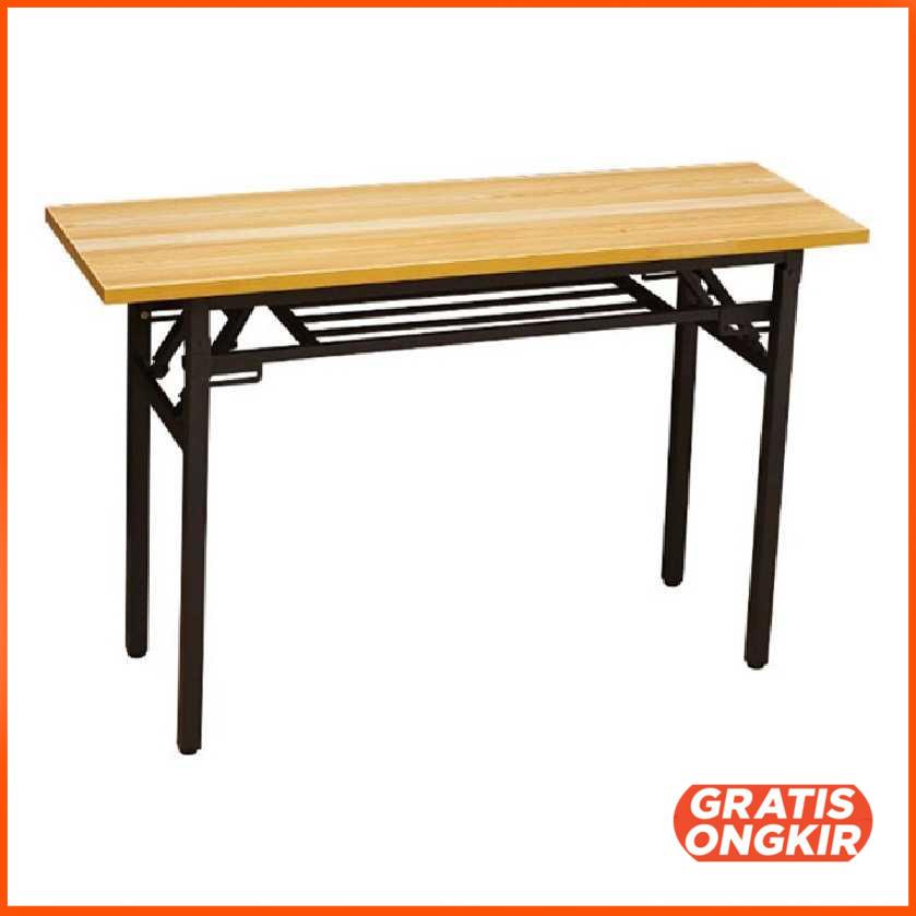 Meja Kayu Belajar Laptop Lipat Foldable Desk 80x40CM DN04