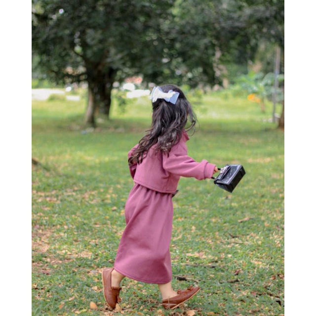 MILLIE SET CROP TOP SETELAN ANAK PEREMPUAN BEUZEE