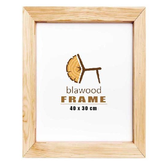 Blawood Bingkai Foto Pigura / Figura Kayu Tanpa Kaca