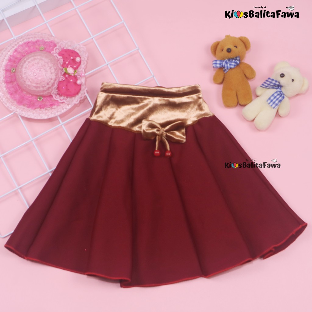 Rok Pita Bianca uk. 2-3 Tahun / Rok Bawahan Pendek Motif Anak Perempuan Cewek Murah Skirt Grosir