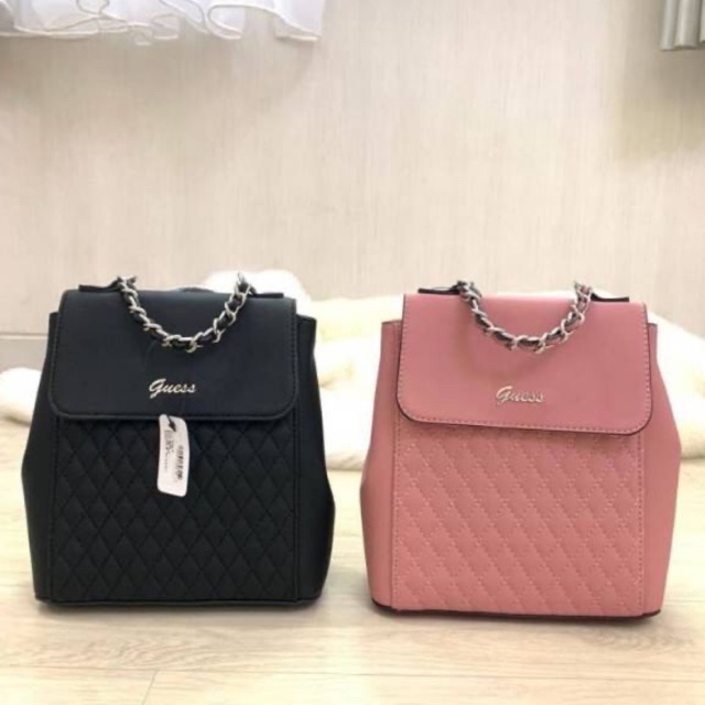 TAS RANSEL GUESS LOVE BIRD QUILTED BACKPACK