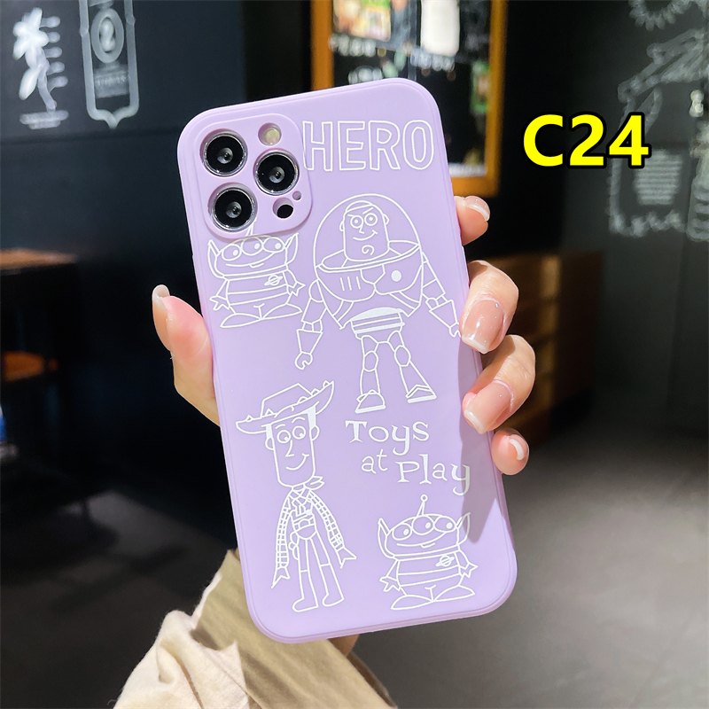Soft Case OPPO A54 A7 A3S A5 2020 A5S A15 A93 A94 A53 2020 A12 A92 A31 A9 2020 Reno 4 Lite Reno 4 F Reno 5 5F Find X3Lite A15S F17 F19 PRO A33 2020 A11K A12S A11 A1K A52 A7 A91 A32 A12E A72 A53S Realme C15 C12 C11 Lucu Winnie the Pooh Straight Cube Cover-#C24