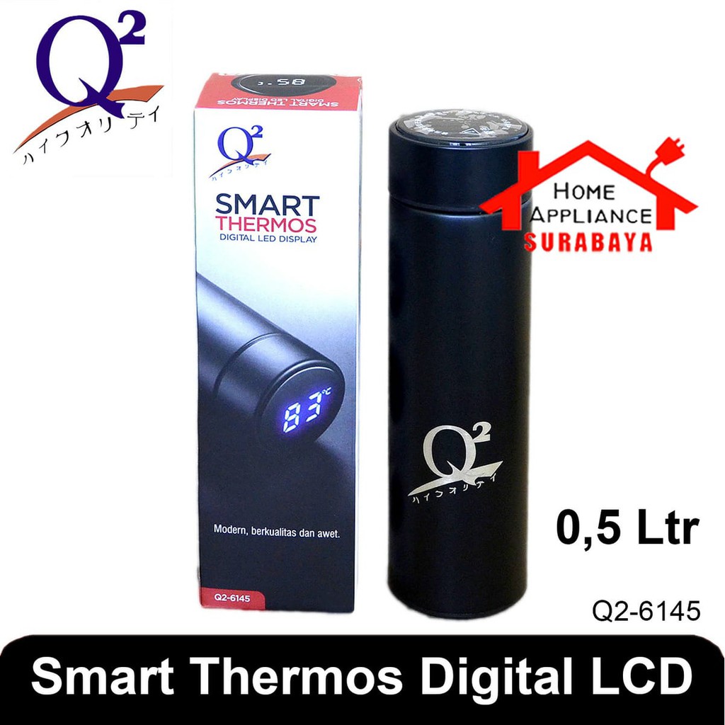Smart Thermos Termos Panas Dingin LED Digital Display Suhu Temperatur 500 ML 0.5 Liter Q2 6145