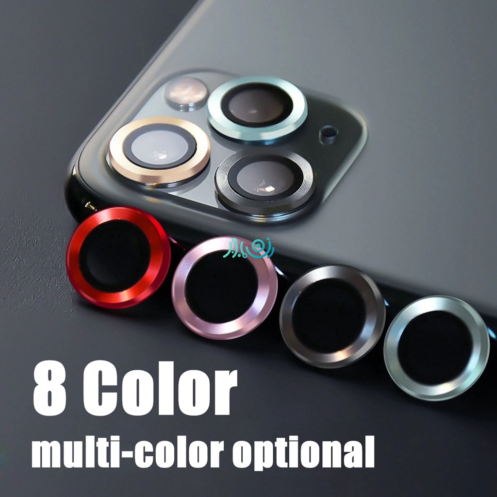 Juji Untuk iPhone 14 pro Max 12 pro 13 11 mini Metal Ring Glass Full Cover Pelindung Lensa Kamera Untuk Iphone13Topi Pelindung