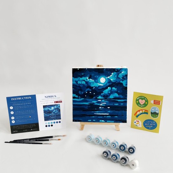 

(TERLARIS) Bartega Paint by Number Kit : Nimbus - Without Easel