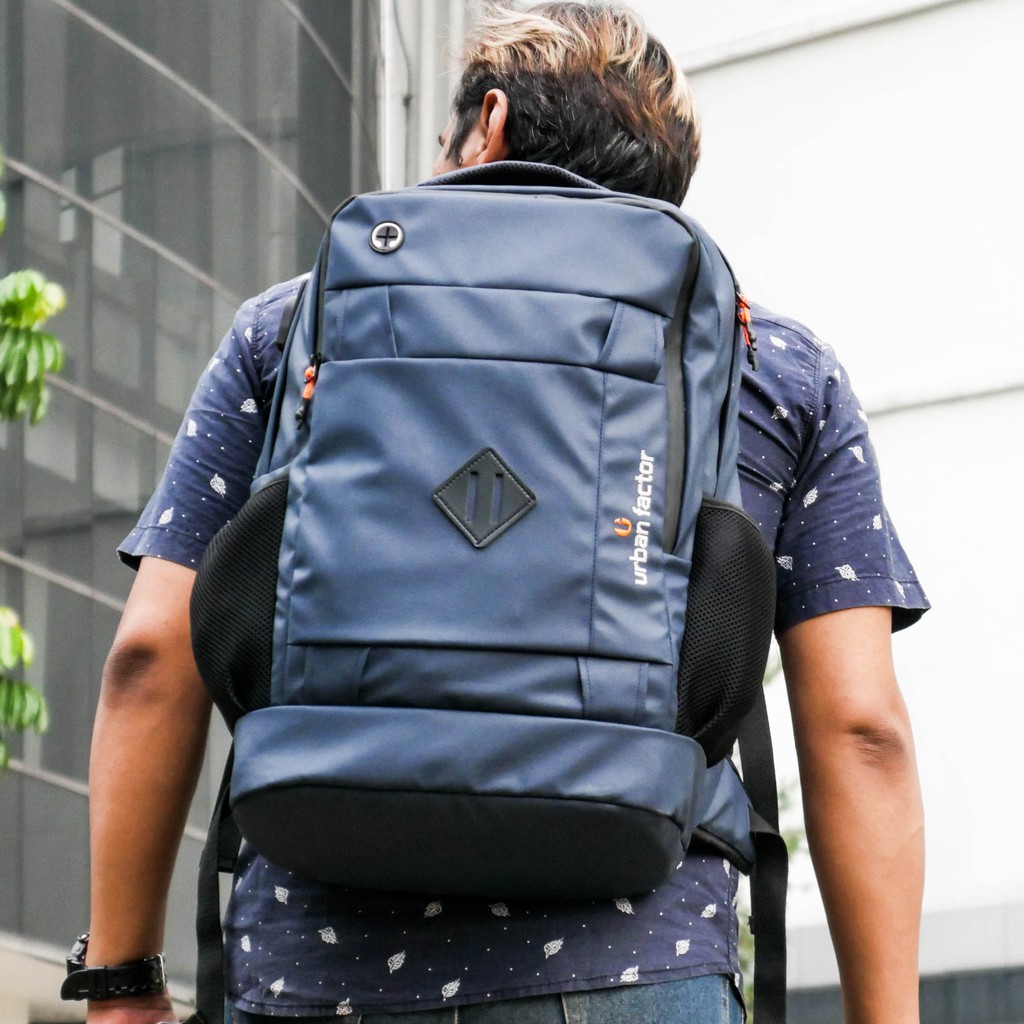 LUXURIOUS NAVY |Urban Factor x FORIND|Tas Ransel Punggung Ori Bag Pria Wanita Backpack Baru Besar