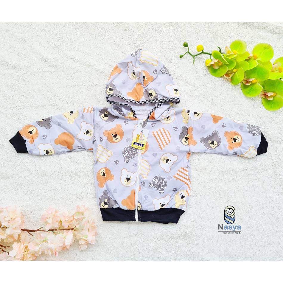 [SH-002] Jaket Bayi / Jaket Anak Keren-beruang abu2