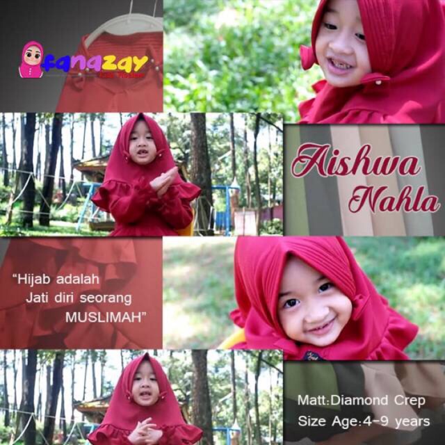 Aishwa Nahla hijab kids by zahira