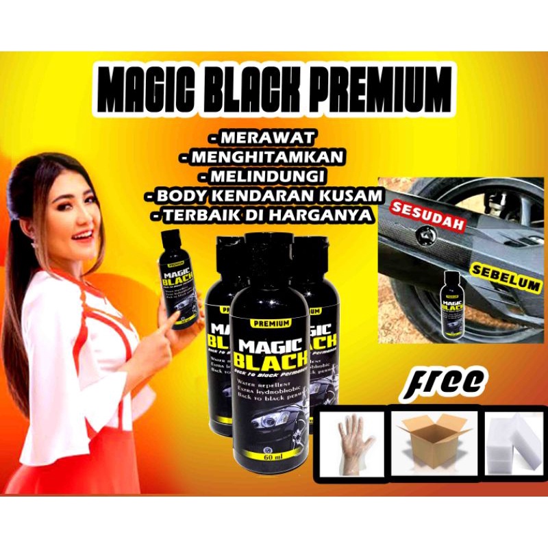 Penghitam Body kasar Motor Mobil Magic Black