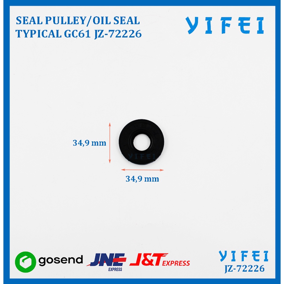 SEAL PULLEY/OIL SEAL JAHIT TYPICAL GC61 15*35*7MM YIFEI-72226