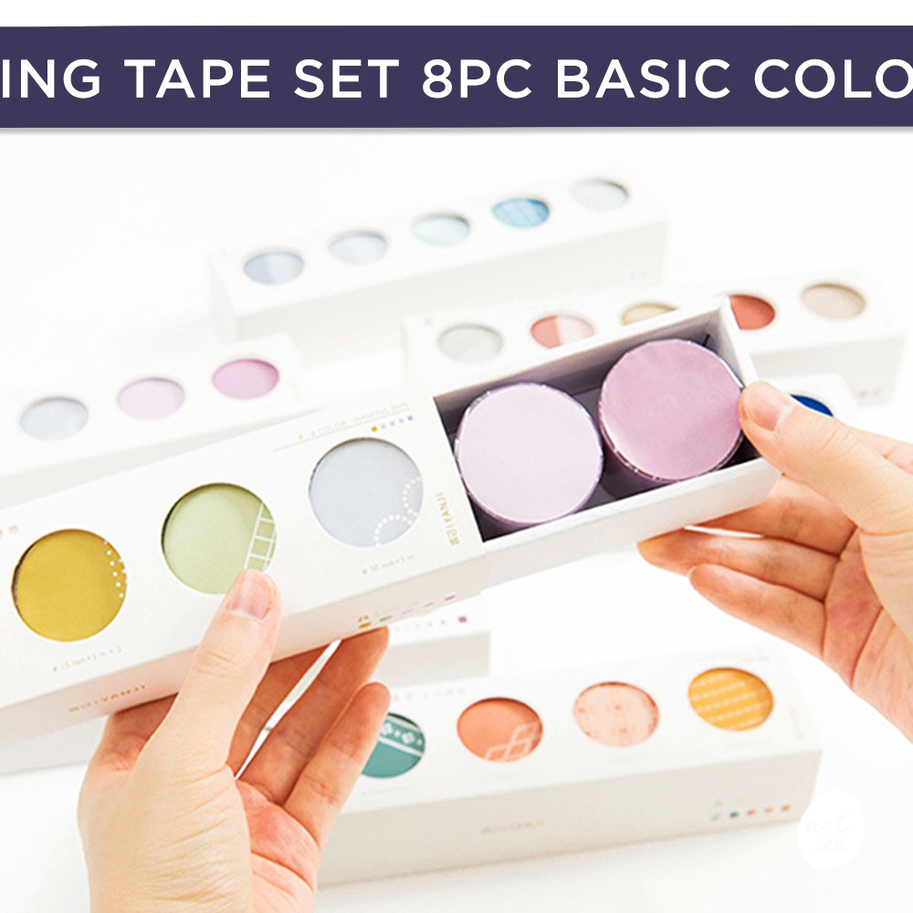 

Masking Tape Set 8pc Basic Color Set