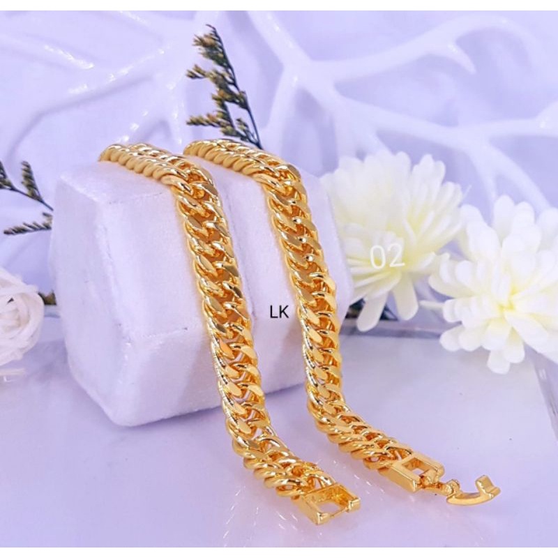Gelang Rantai Wanita warna gold