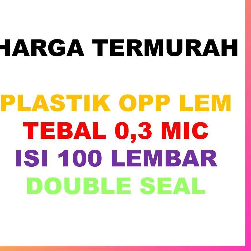

[ Best Seller ] Plastik Opp 35x39 Seal/Lem(100 Lembar)
