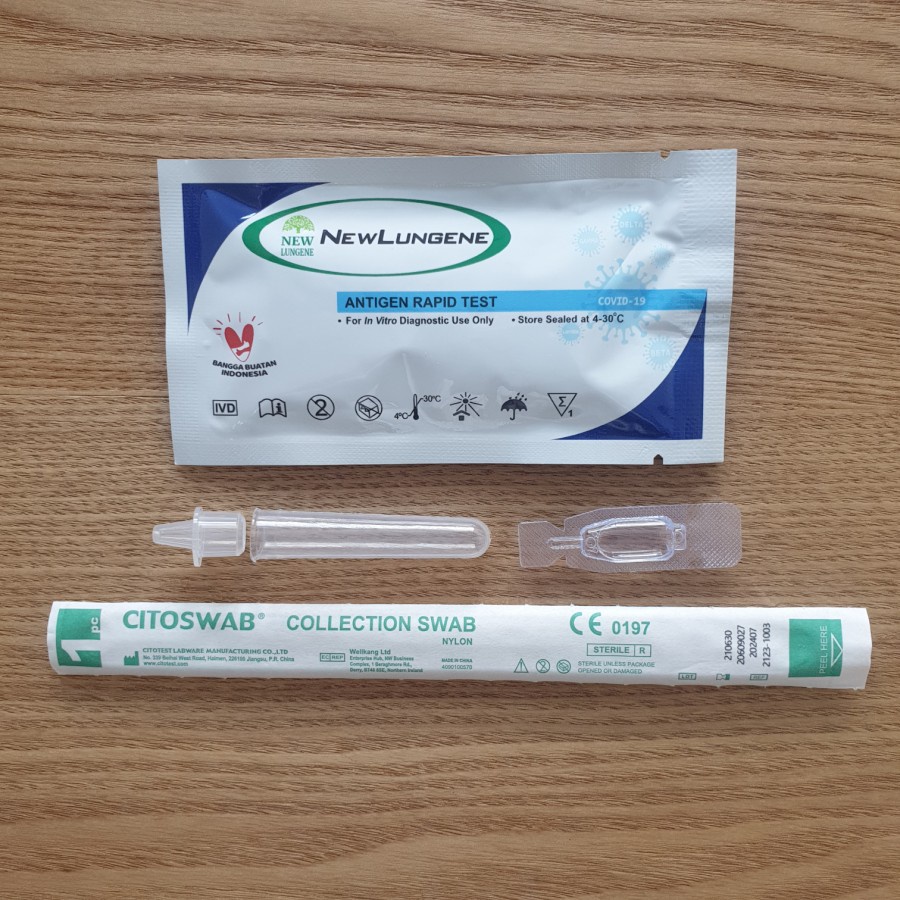 New Lungene Antigen Swab Deteksi Covid Omicron dan Delta Exp 2024