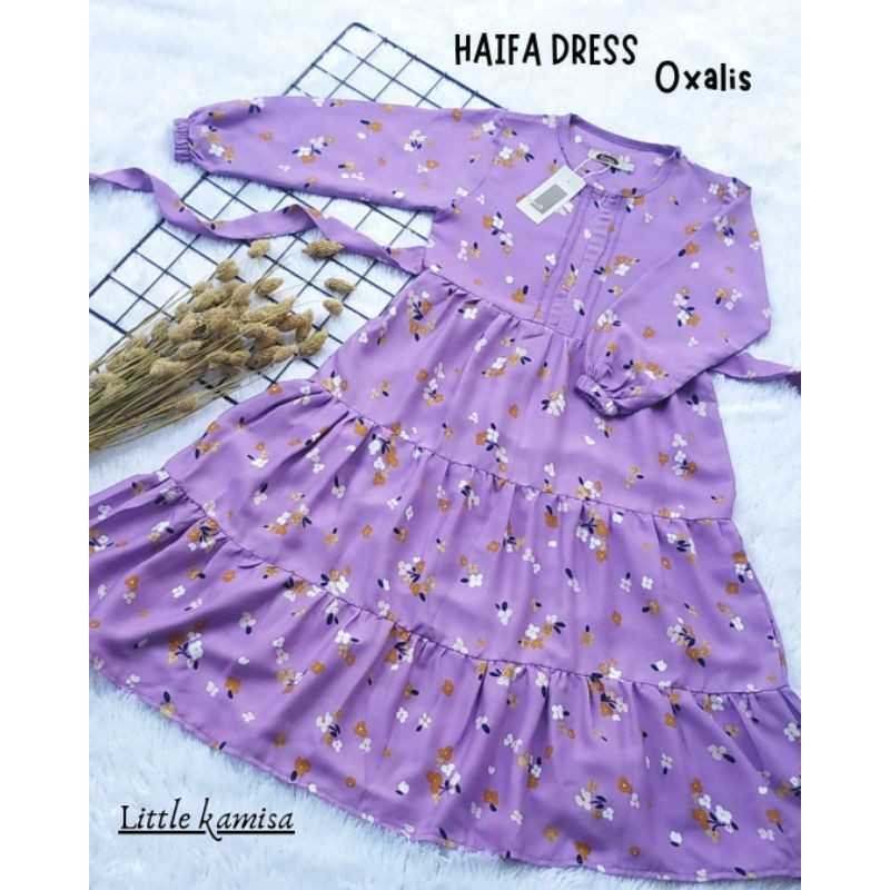 Little Haifa Oxalis Home Dress by Kamisa Baju Anak