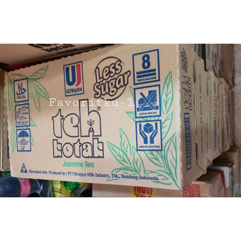 

Teh Kotak Jasmine Tea Less Sugar 300ml by UltraJaya. 1 Dos Isi 24 Kotak