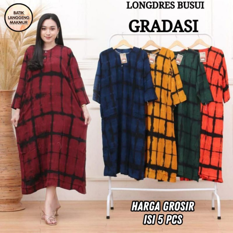 Longdres Busui Gradasi Grosir Murah