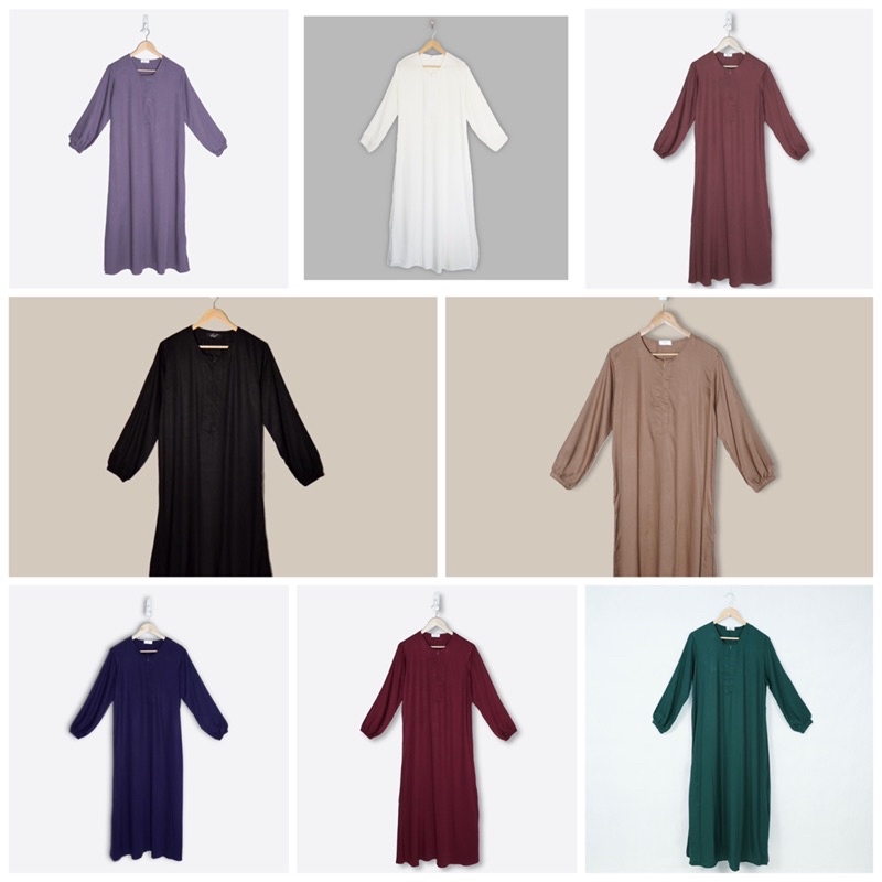 BNL Buy and Love it - Long Dress Hagya / Long Dress gamis adem rayon twill premium busui  friendly
