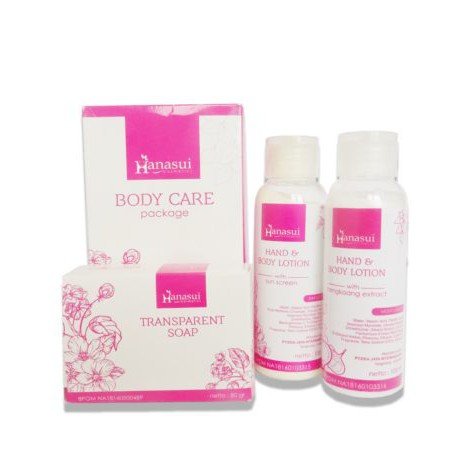 Hanasui Body Care 3 in 1 BPOM Original - Paket Body Lotion Hanasui