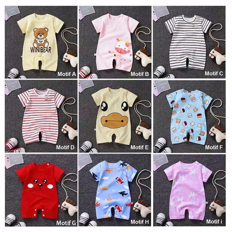 LittleAaron JUMPER IMPORT PENDEK baju bayi imut lucu jumper bayi pendek import