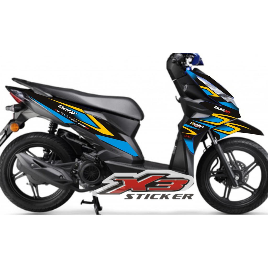Stiker Decal Beat Fi 2017 Racing Art Fullwrap Shopee Indonesia