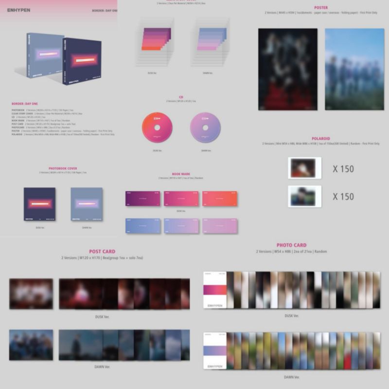 (PO) ALBUM ENHYPEN BORDER: DAY1