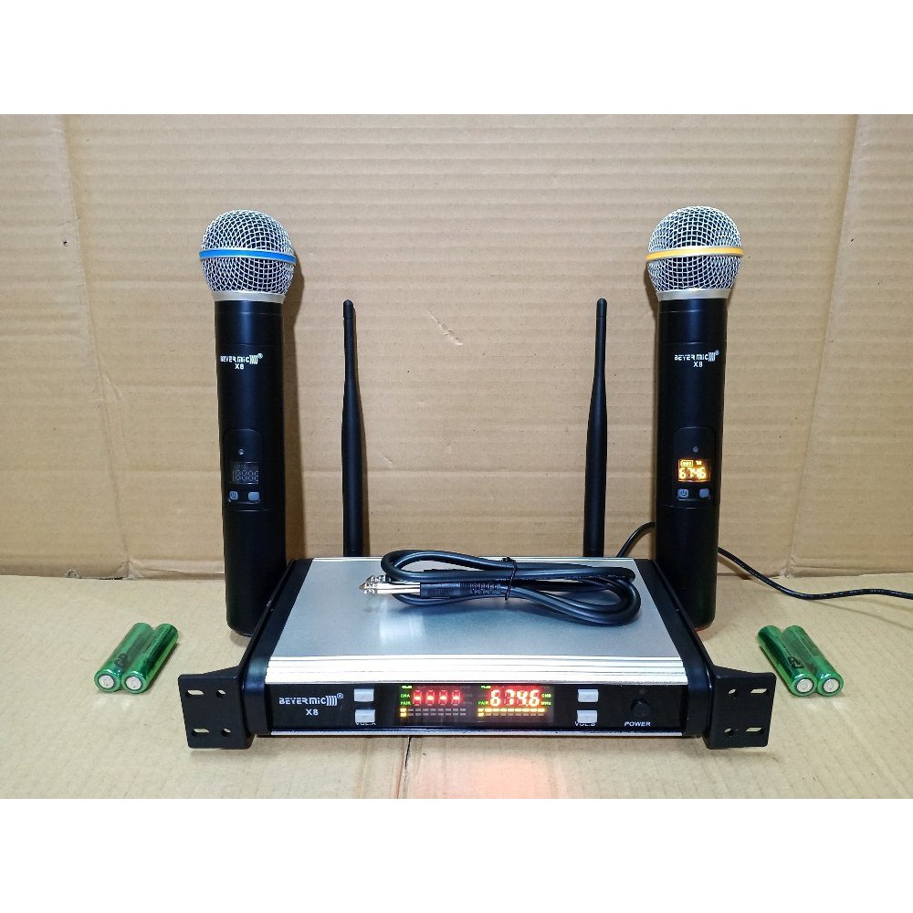 MIC WIRELESS HANDLE BEYERMIC X8 PROFESIONAL MICROPHONE SYSTEM