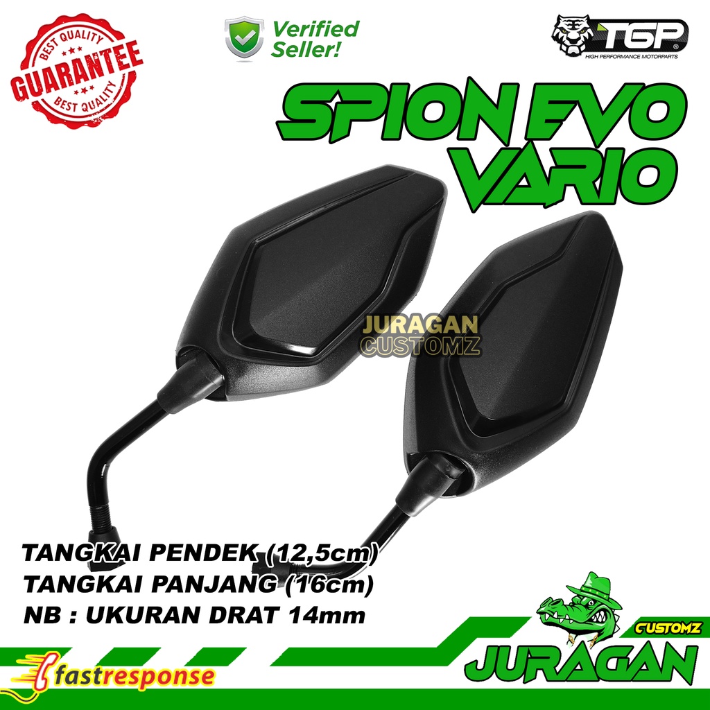 Spion Motor Evo Vario 125 150 Honda  Aksesoris Variasi TGP Beat Cb150R PCX ADV Supra Grand Karisma-3