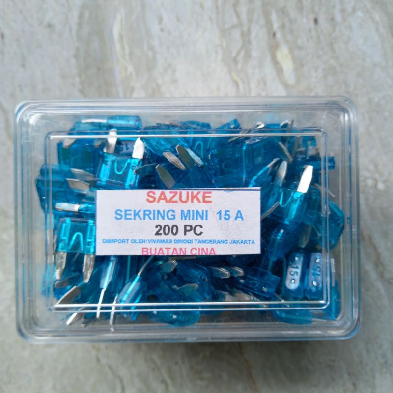 [100pcs]Sekring sikring mini 15A