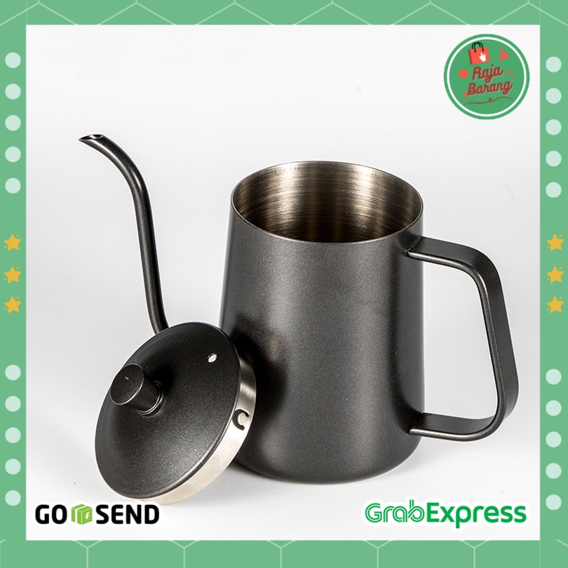 Aksesoris Caffe - Coffe Maker Pot Long Mouth Teko Kopi 600ml