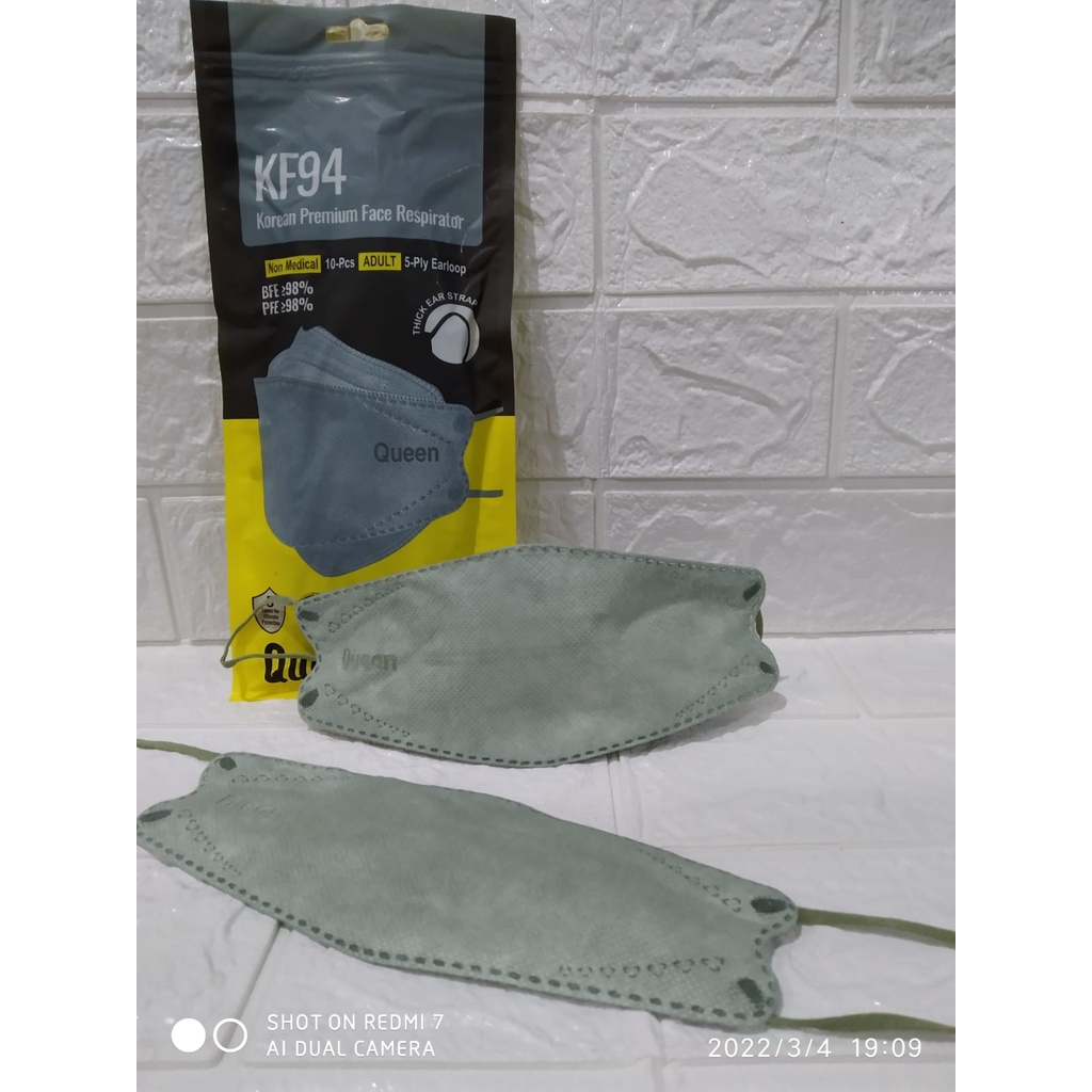 MASKER KF94 MOUSON ISI 10PC Masker KF 94 4ply Masker 4D EVO isi 10pcs-KF94 QUEEN MACHA