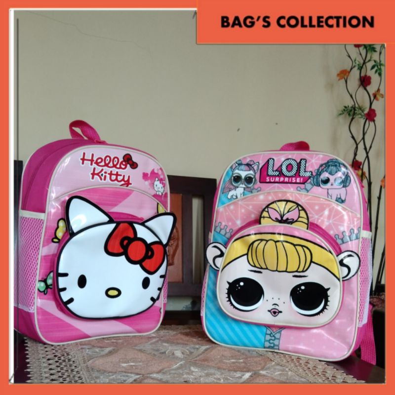 Tas Ransel Anak Sekolah Perempuan Karakter 3 Dimensi/Tas Ransel Anak TK/SD /Tas Anak Karakter