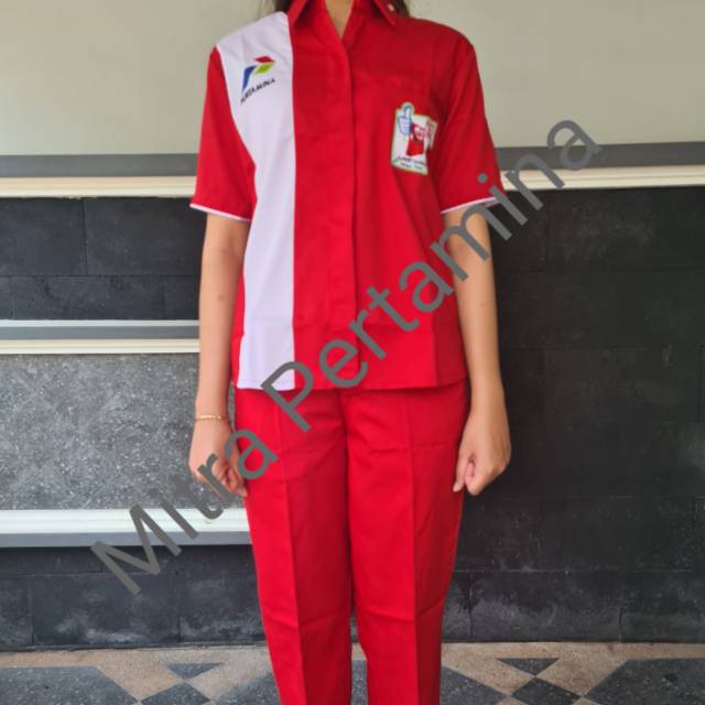 Seragam SPBU Pertamina (Operator, manager) wanita