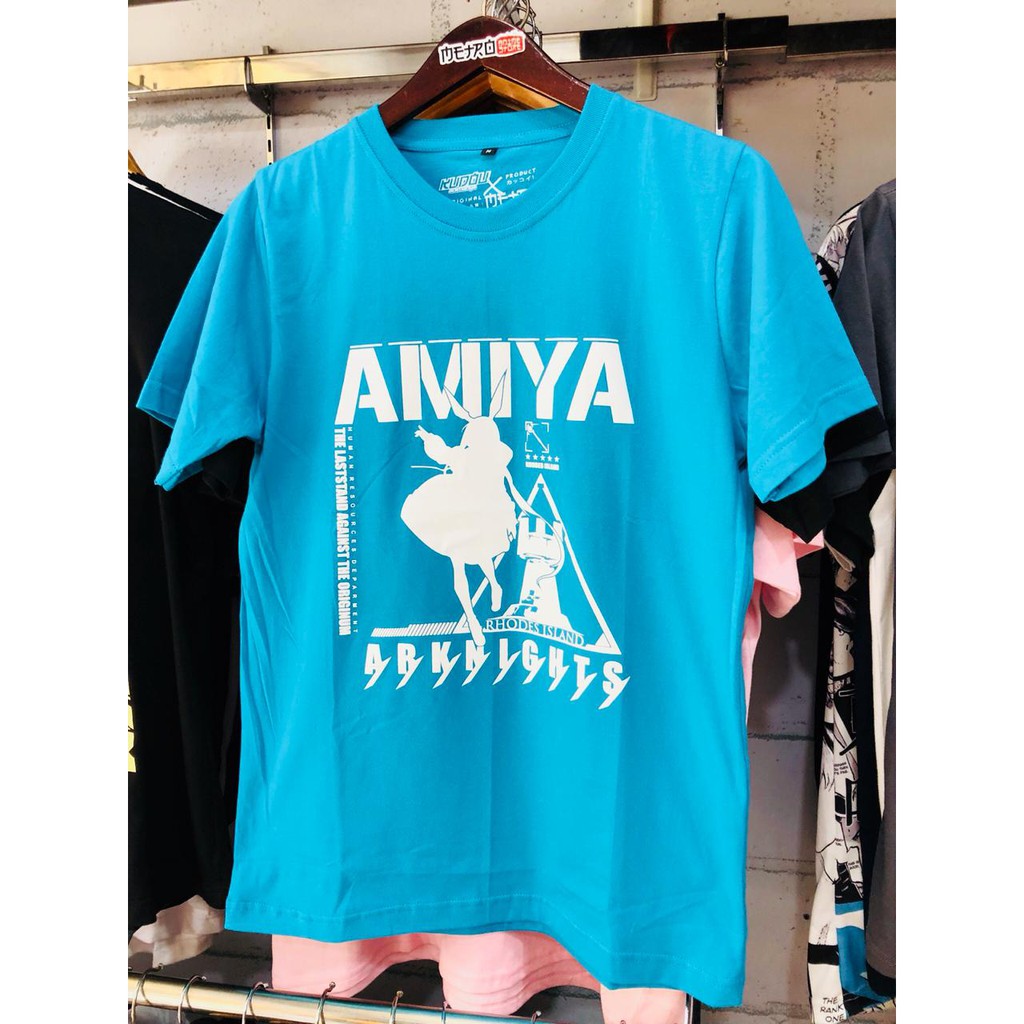 Tshirt Kaos Dalaman Amiya Cosplay Blue Ready stock