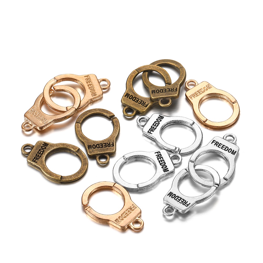 10set/bag Gesper cincin pesona DIY dapat digunakan untuk gelang, kalung, gantungan kunci