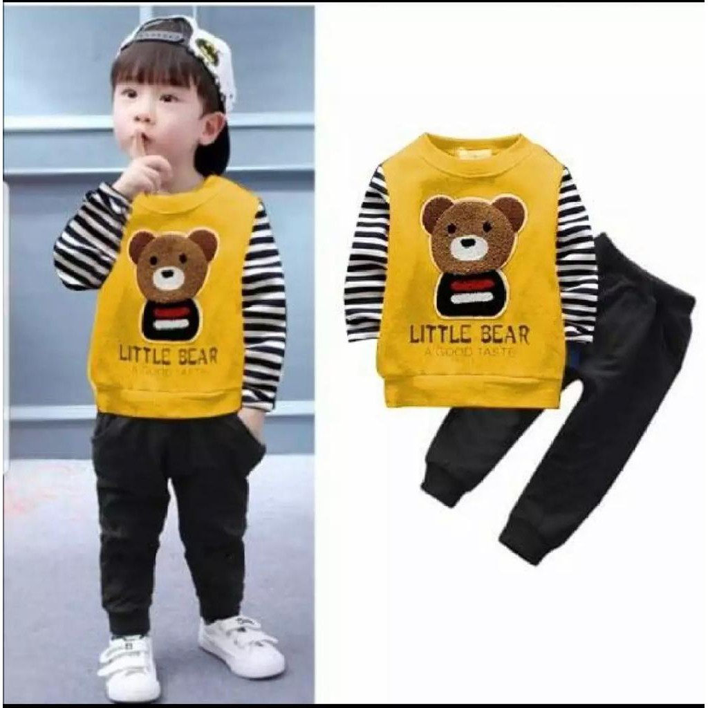 COD BEST SELLER STELAN BABYTERY TEDDY BORDIR // STELAN ANAK KEKINIAN 1-5TAHUN