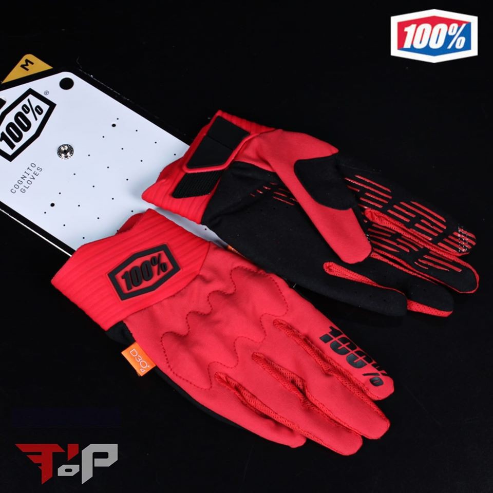 red bike gloves