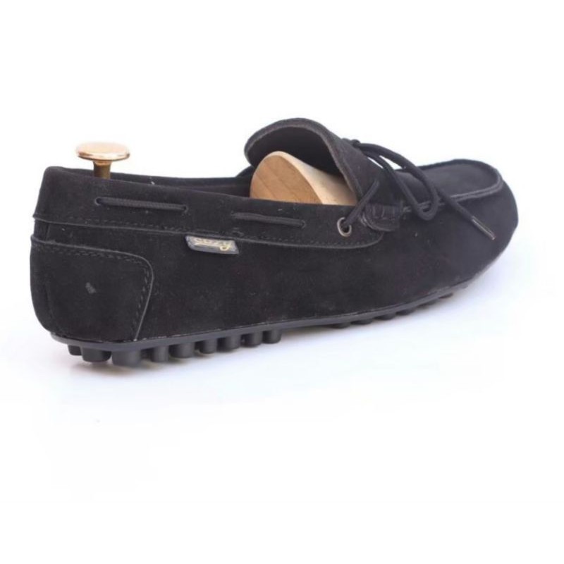 ZAPATO BLACK |WOLF x COZY| Sepatu Kasual Pria Kantor Kerja Loafers Fashion Kulit Suede Simpel