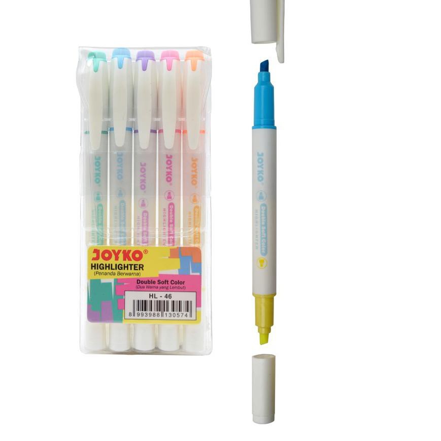 

PALING HOT!! (nyq-713) Highlighter / Penanda Joyko HL-46 / 1 SET 5 PCS / 6 Warna