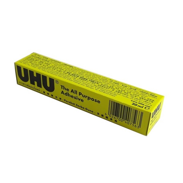 Lem cair Serba guna dan Prakarya UHU All Purpose Adhesive 20 ml