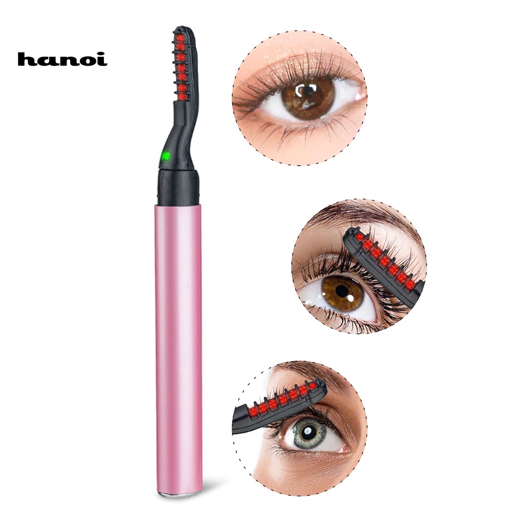 HQTM_Electric Eyelash Curler Constant Temperature Quick Heating Painless Evenly Applied Heat Electric Eyelash Curler for Girl