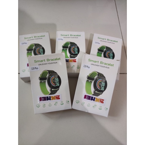 SKMEI Smartwatch Sport Fitness Tracker Heart Rate - 119 Plus Hijau