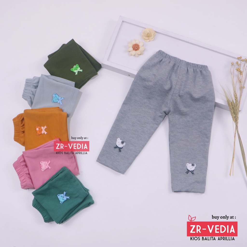 Legging Boneka uk Bayi - 4 Tahun / Premium Pants Polos Panjang Bahan Kaos Anak Perempuan Leging Lejing Laging Tebal