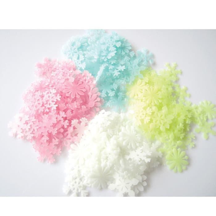 

Jual Sticker Snow Ice Glow In The Dark ( isi 50 pcs ) Stiker Salju Frozen