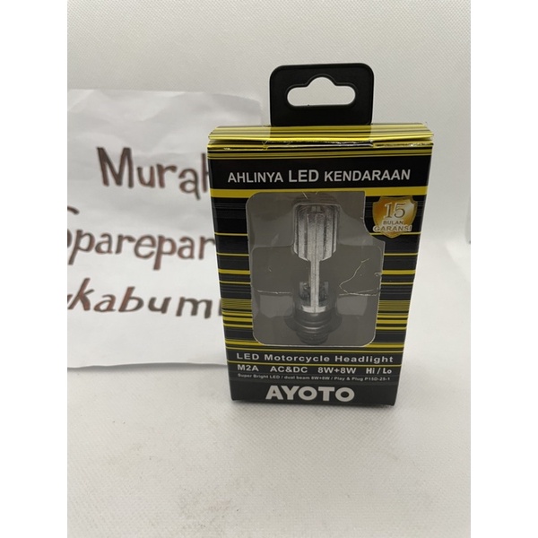 BOHLAM LAMPU MOTOR LED AYOTO M2A ORIGINAL 100PERSEN