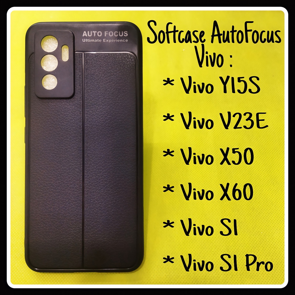 SoftCase AutoFocus Kulit Vivo Y15S/ V23E/ S1/ S1 Pro/ X50/ X60