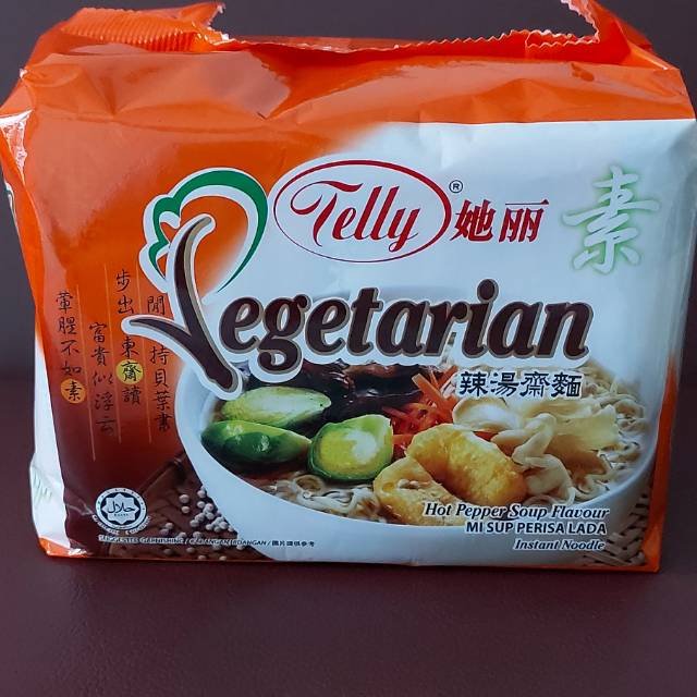 

MIE KUAH VEGETARIAN MERK TELLY VEGETARIAN SUP FLAVOUR 75gr
