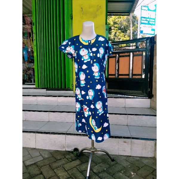 Daster Doraemon Kain katun